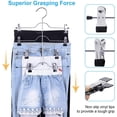 thumbnail image 2 of NOGIS Pants Hangers, 1 Pack Trousers Skirt Hangers with Clips, 4 Tier Metal Hangers for Heavy Duty Ultra Thin Space Saving, 2 of 7