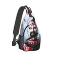 thumbnail image 2 of Terrifier 2 Sling Bag Crossbody Sling Backpack Chest Bag Daypack Purses Shoulder Bag For Women Men Travel Hiking, 2 of 7