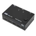thumbnail image 1 of Conmutador KVM USB modo dual 2 en 2 salidas Conmutador KVM de monitor dual de metal Puerto USB 20 4W para transmisión en vivo para enseñanza, 1 of 8