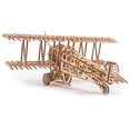 thumbnail image 3 of Wood Trick Bi-Plane Toy Kit, Wooden Toy Plane - Mechanical Model Plane Mini - 3D Wooden Puzzle, Assembly Model - STEM Toys for Boys and Girls - 3D Plane, 3 of 3