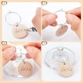 thumbnail image 6 of 1box 30 pcs Wooden Wine Glass Charms Wine Glass Charms Tags Wood Drink Markers with 30 pcs Flat Round Wood Pendants 30 pcs Hoop Earrings Findings for Party Favors Family Gathering, 6 of 8