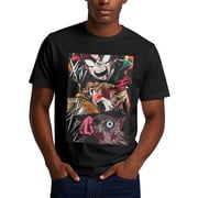 Anime Demon Slayer Shirt Mens Shirts 3D Printing T-Shirts Cartoon Cosplay Shirts Fashion Casual Top black4-Large