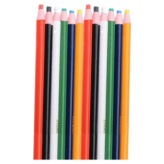 12 Pieces Sewing Fabric Pencils Water Soluble Pencil Tailor Mark Pencil  Dressmaker's Fabric Chalk Pencil with Brush Cap for Tailor or Home Marker  and
