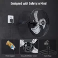 thumbnail image 4 of Simple Deluxe 18 inch 3 Speed 4000 CFM Metal Wall Mount Fan, 4 of 9