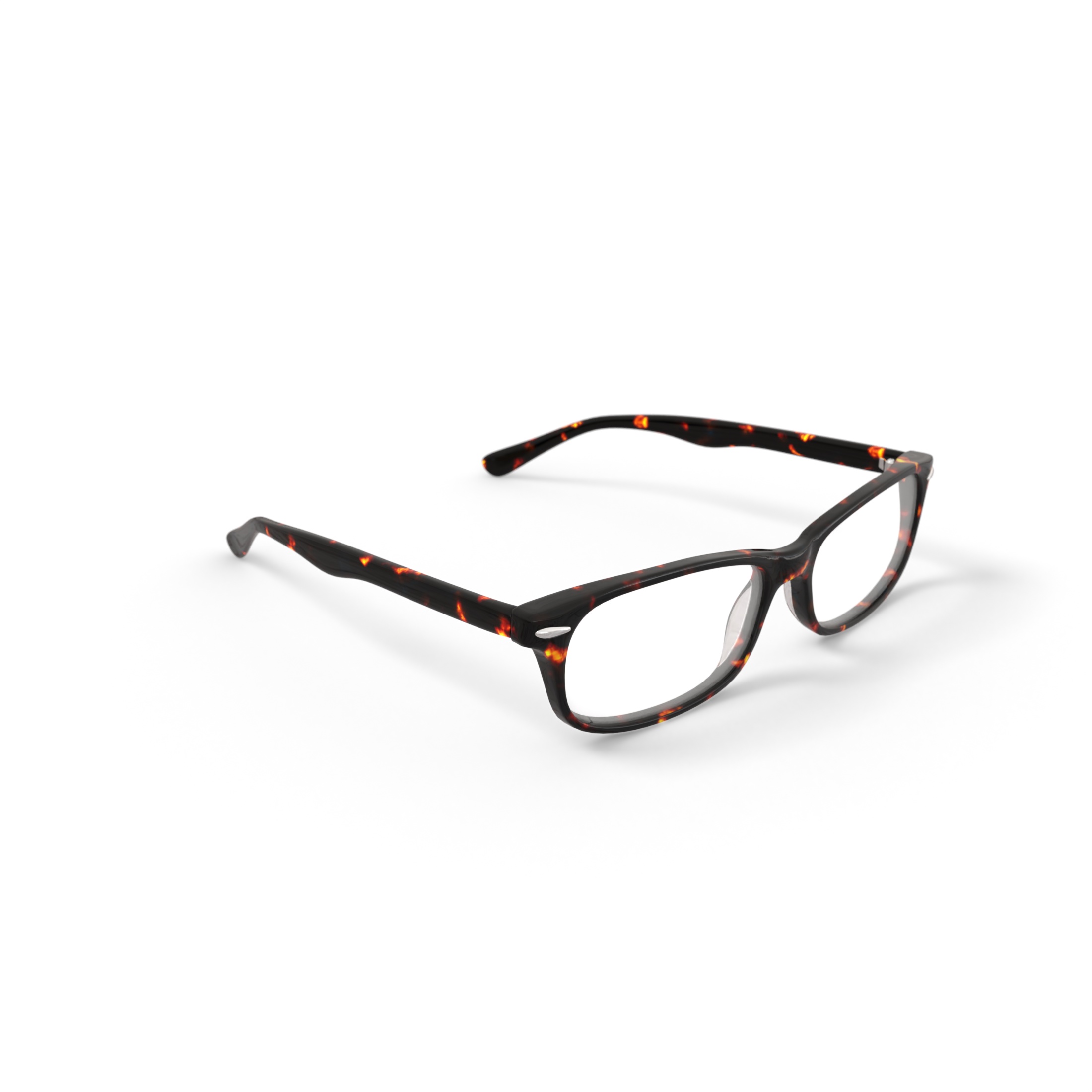 Walmart Men's FM9195 Rectangular Prescription Eyeglasses with Case, Brown Tortoise