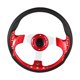 thumbnail image 5 of Volante de derrape de 320 mm con botón de bocina Volante de carrito de golf de 12,5 pulgadas Volante modificado para automóvil rojo, 5 of 8
