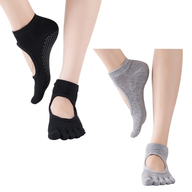 Grip Non-Slip Toe Socks for Pilates, Barre, Yoga, Ballet