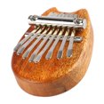 thumbnail image 4 of Mini Kalimba 8 teclas Bling Bling Piano madera maciza niños regalo para principiantes portátil con cordón, 4 of 12
