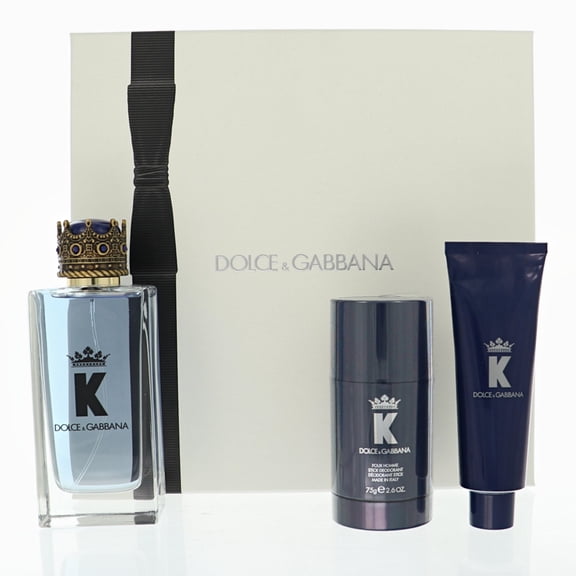 K King 3.3 Eau De Toilette Spray by Dolce & Gabbana Gift Set for Men