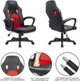 thumbnail image 5 of KaiMeng Office Gaming Chair High Back Leather Computer Chairs Ergonomic Height Adjustable Racing Game Desk Chair Executive Conference Task Chair (Black), 5 of 14