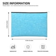 thumbnail image 3 of Hirioo Sky Blue Glitter for Paper Reusable Cosmetic Bag Zipper Encouragement Travel Pouch Toiletry Bag for Women Girls, 3 of 7