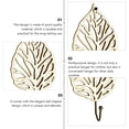 thumbnail image 3 of VERDANVERSE 1Ud Colgador De Pared Beige En Hierro Con Forma De Hoja Estilo Duradero, 3 of 8