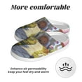 thumbnail image 6 of Balery Dreamy Mushroom House Pattern Women's Fuzzy Memory Foam Slippers Fluffy Winter House Shoes Indoor and Outdoor-35/36, 6 of 7