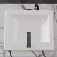 thumbnail image 5 of 21 in. L x 17.7 in. W Drop-In Rectanglar Vitreous China Bathroom Sink in White with Overflow and Single Faucet Hole, 5 of 12