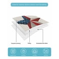 thumbnail image 5 of Quilts Twin Size, 4th of July Soft Comforter Bedding Set for Bed, Country American Star Blue Plaid Patriotic Lightweight Quilted Bedspread with Pillow Cover(2 Pieces) for All Season, 68x86 Inch, 5 of 6