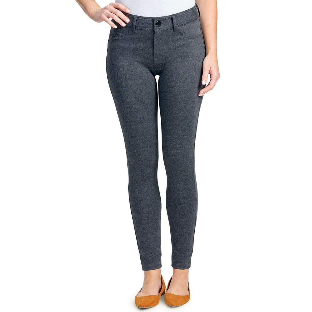 Seven7 Seven7 Women's 5Pocket Ponte Pant In Heather Charcoal, 10