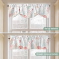 thumbnail image 3 of Tie Up Valance for Windows Sage Green Pink Turtle Shell Curtains Valances Window Treatments Coral Conch Seaweed Starfish Balloon Curtains for Kitchen Living Room Bedroom 54x18 Inch, 3 of 9