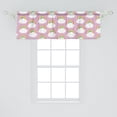 thumbnail image 2 of Ambesonne Rainbow Window Valance, Clouds Cartoon Nursery Style Pastel Rainy Pastel Childish Repetition, Curtain Valance for Kitchen Bedroom Decor with Rod Pocket, 54" X 18", Grey Pink and Multicolor, 2 of 3