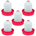 thumbnail image 1 of Little Giant Red Deep Base 2 GA. Poultry Waterer for Chickens & Birds (5 Pack), 1 of 2