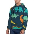 thumbnail image 2 of Bingfone Hand Drawn Seamless Men'S Drawstring Hoodie Long Sleeve Pocket Sweatshirts-Small, 2 of 9