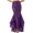 Purple, variant on CHICTRY Womens Shiny Sequins Mermaid Tail Skirt Theme Party Dress up Skirt Costume Green S