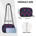 thumbnail image 4 of FORMRS Mini Crossbody Bag for Women Adjustable Rope Shoulder Casual Phone Purse, Blue Lobster Pattern, 4 of 7