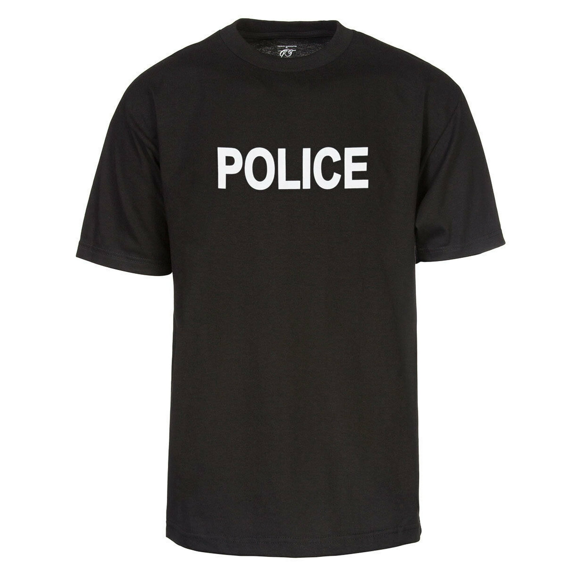 Gravity Trading Black Law Enforcement Police T Shirt Small Black