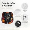 thumbnail image 4 of Salouo Colorful Floral Black Dog Print Women's 2 in 1 Running Shorts Double-Layer Shorts Athletic Workout Gym Yoga Shorts Running Shorts for Women-Medium, 4 of 7