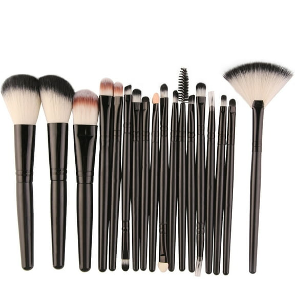 Makeup Brush Set 18Pcs Synthetic Foundation Powder Concealers Eye shadows Blush Makeup Brushes