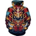 thumbnail image 3 of Nueva sudadera con capucha de anime 3D de moda para hombre y mujer, sudadera de samurái japonesa, jersey negro de otoño y primavera, ropa para hombre, 3 of 4