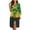 Jamaican Flag, variant on Cucumber Bathrobe Women Towel Robe with Waist Belt Green Mid-Calf Length Robes Size 2XL Female Sleepwear Comfy Loungewear Long Elegant Night Robes