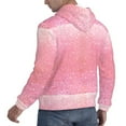 thumbnail image 6 of Honeii Sparkly Pink Glitter Pattern Mens Hoodies Men's Loose Sleeve Sweatshirt,Pullover Hooded Sweatshirt for Men,Essentials Hoodie-Medium, 6 of 7