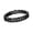14K Black Gold-Plated, variant on 925 Sterling Silver Circle Cuban Link Chain Bracelet for Men 8 Inch