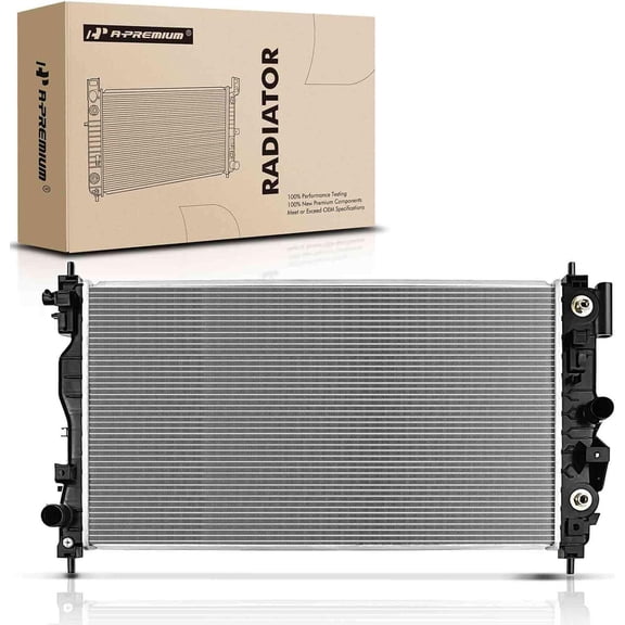 A-Premium Engine Coolant Radiator Assembly with Transmission Oil Cooler Compatible with Chevrolet Malibu 13-14, Impala 12-19 & Buick LaCrosse 10-16, Regal, Automatic Trans, Replace# 22809025
