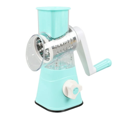 

Viugreum Rotary Cheese Grater | 3-in-1 Stainless Steel Manual Drum Slicer | Rotary Graters for Kitchen Food Shredder for Vegetables Nuts and Chocolate Green Blue Red