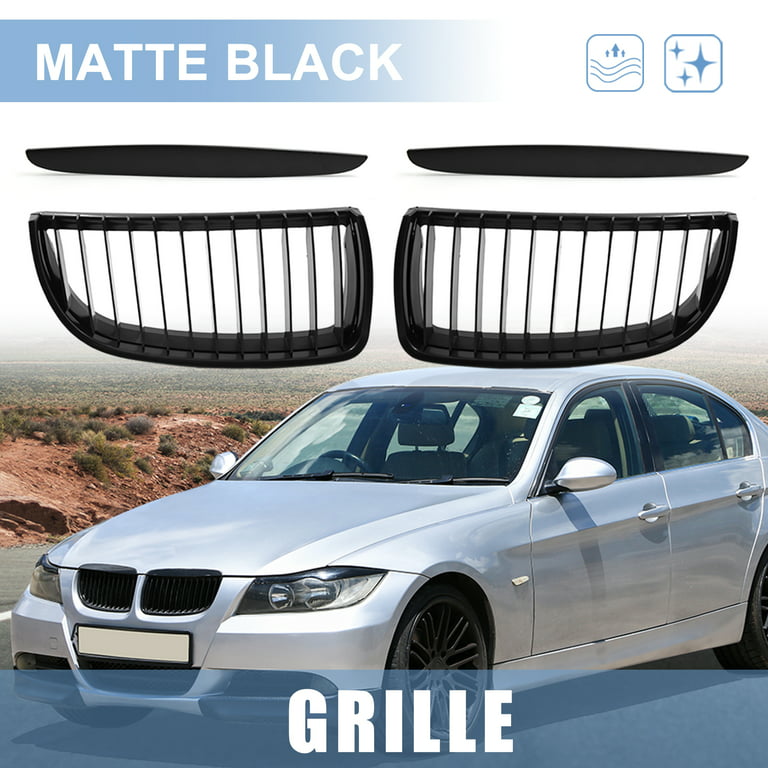 Chrome Front Hood Kidney Grill Grille Fit For BMW E46 320i 325i 325Xi 330i  330Xi