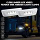 thumbnail image 3 of Xotic Tech Lámparas de luz de señal LED de lente transparente compatible con Kenworth T680 T700 T880 Peterbilt 567 ámbar 3-SMD (parte # 54-1211 554-1287 888-5422 888-5423), 3 of 5