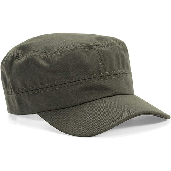 YooGuoGuo Adjustable Unisex Flat Top Twill Classical Baseball Cap Military Hat 22-23.6 in Cadet Cap