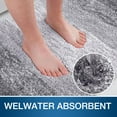 thumbnail image 5 of Evlmd Bathroom Rugs Sets 2 Piece, Soft Absorbent Microfiber Bath Rug Set, Non-Slip, Machine Wash Dry, Plush Shaggy Bath Mats for Bathroom (30"x20"+24"x16", Grey), 5 of 6