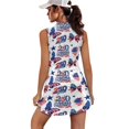 thumbnail image 2 of Jeiento 250 Years Butterfly Women's Athletic Dress Built-In Shorts & Pockets Sleeveless Quick-Dry Stretch Fabric, Versatile for Pickleball, Hiking, and Active Outdoor Use, Size L, 2 of 7