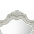 thumbnail image 5 of Maver Dresser Mirror, 46x48, Beveled Edges, White Ornate Carved Wood, 5 of 5
