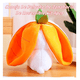 thumbnail image 4 of Conejo De Peluche De Zanahoria/ Fresa 4pcs Malubero, Multicolor, 4 of 5