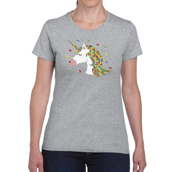 Cool Unicorn Design. Women T-Shirt, Female 3X-Large