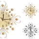 thumbnail image 3 of Flor de diamantes de imitación Reloj de pared Metal Floral Cristal Restaurante Bar Hogar Cafetería Decoración Reloj Sweethay JJ15761-01, 3 of 6