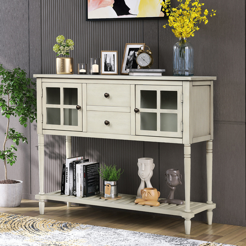 Console Table Sideboard ,Multi-function Console Table with 2 Drawers ...