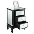 thumbnail image 3 of Convenience Concepts Gold Coast Vineyard 3 Drawer Mirrored End Table, 3 of 4
