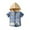 Blue, variant on Ruyang Boys Flannel Plaid Hood Shirts Casual Roll Up Button Down Tee Shirt Tops with Pocket Summer Short Sleeve Clothes