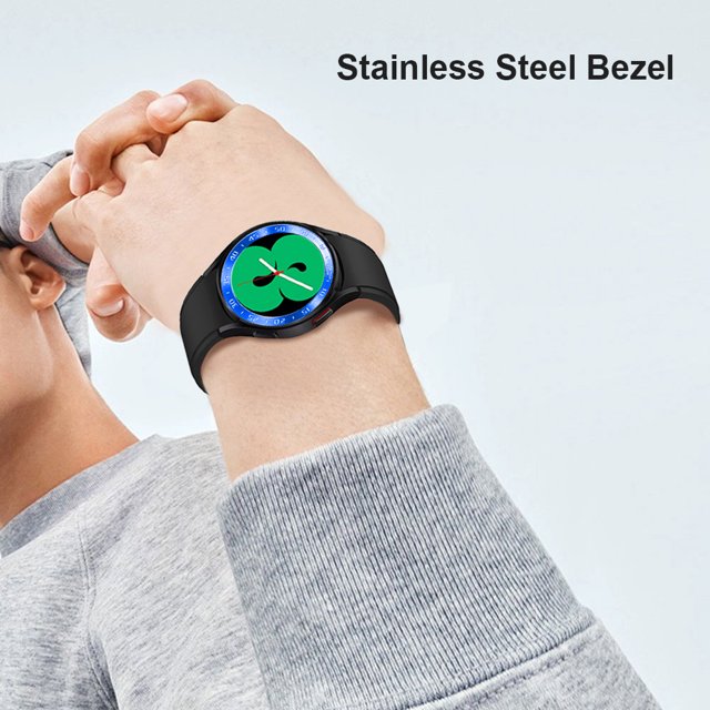 Anillo De Bisel Anillo De Bisel Bisel Bumper Ring Para Samsung Galaxy Watch 4 Classic 46Mm (A Azul Blanco)
