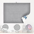 thumbnail image 4 of Blue Hydrangea Flowers Dish Drying Mat,Bird Drying Rack Pad Countertop Dishes Ultra Absorbent Microfiber Kitchen Counter Mat for Coffee Countertop Decor 18x24 Inch, 4 of 7