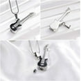 thumbnail image 3 of Guitar Cremation Jewelry for Ashes Holder Urn Necklace Lockets for Human Ashes Pet Ashes Pendent for Ashes and Chain for Memorial Musician, 3 of 6